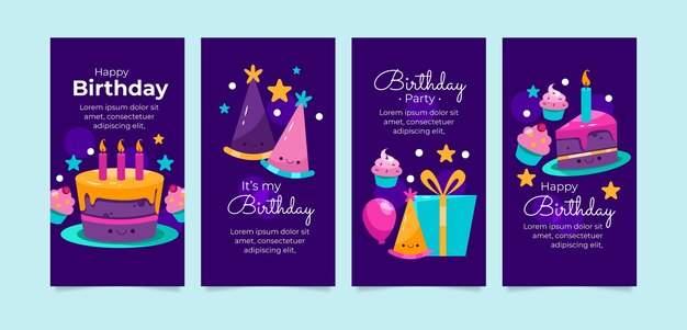 Birthday template design