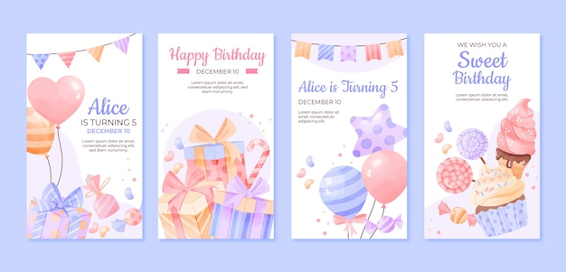 Birthday template design