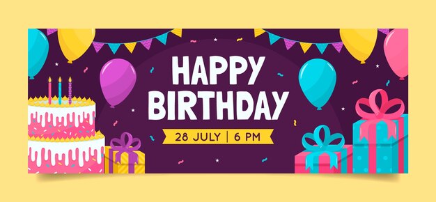 Birthday template design