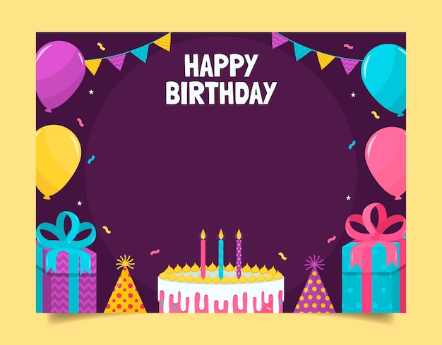 Birthday template design