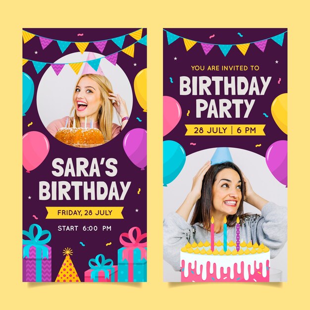 Birthday template design