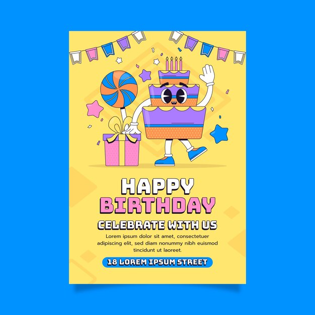 Birthday template design