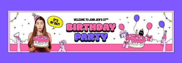 Birthday template design