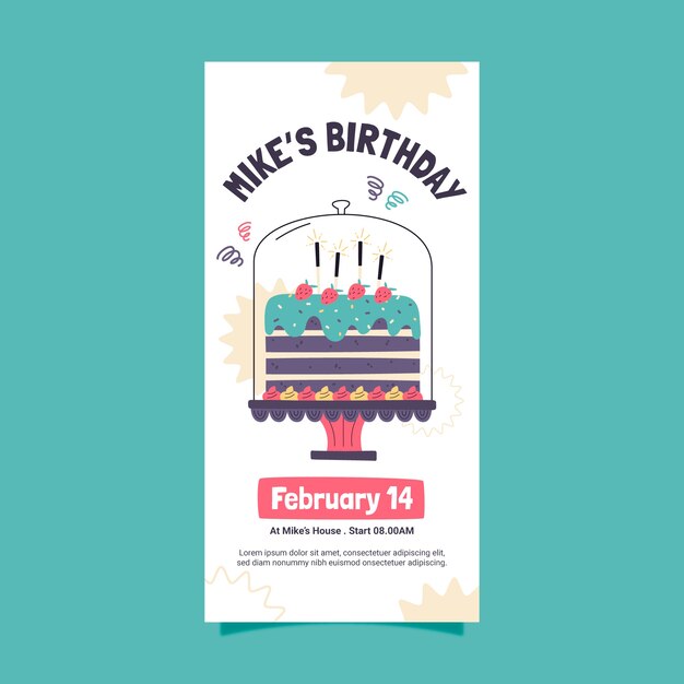 birthday template design