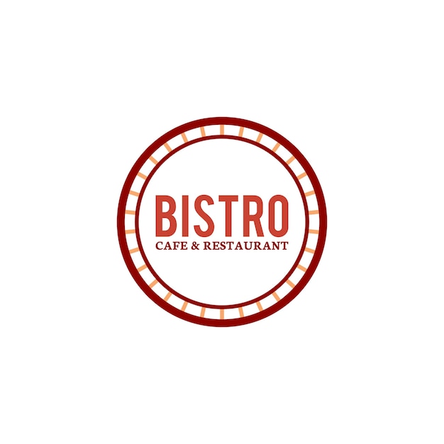 Bistro cafe and restaurant logo vector