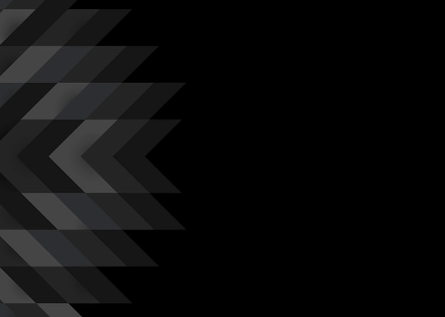 Бесплатное векторное изображение Черный 3d современный дизайн фона