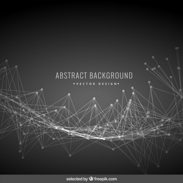 Free Vector black abstract background with mesh