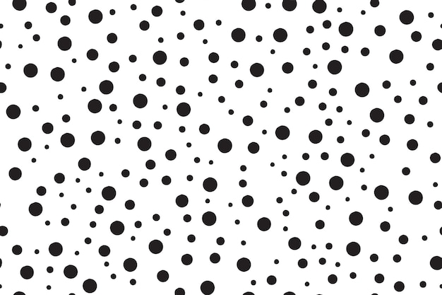 Black abstract round circle pattern