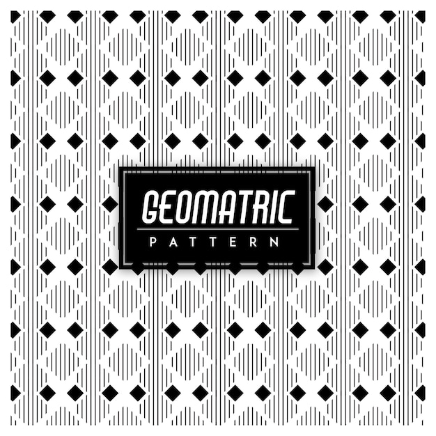 무료 벡터 흑인과 백인 geomatric 원활한 패턴 배경