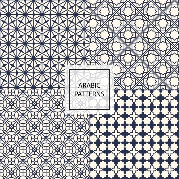 검은 아랍어 패턴