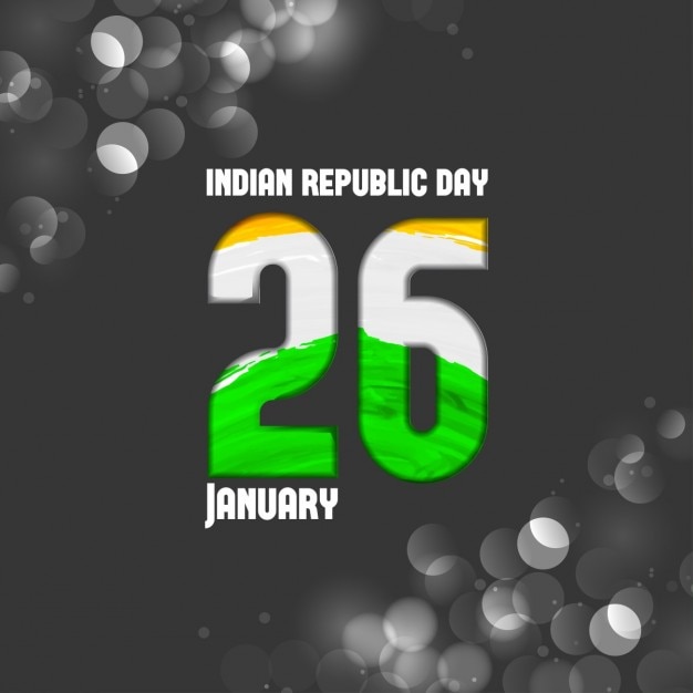 Republic Day of India Black Background – Free Vector Download