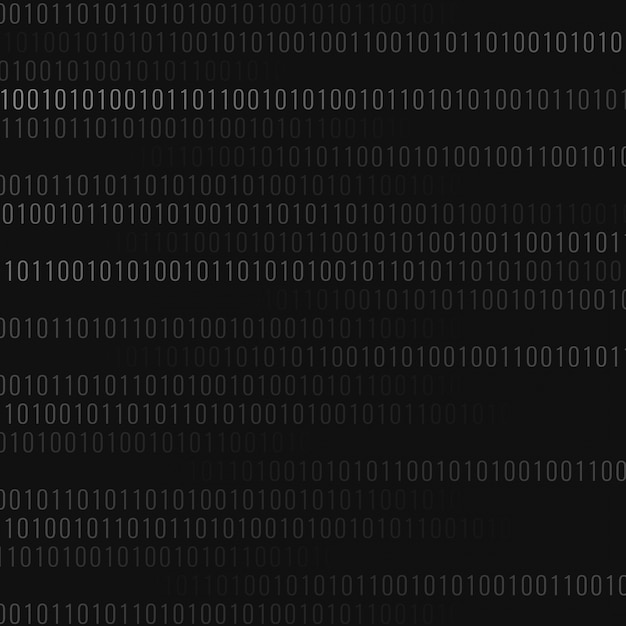 無料ベクター 抽象的なバイナリコードの背景