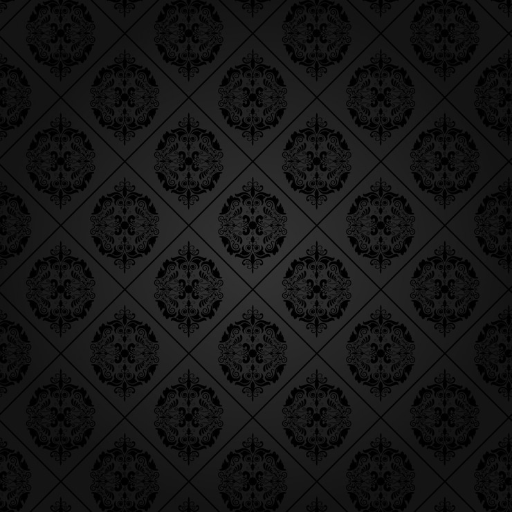 Free Vector black background with elegant ornaments