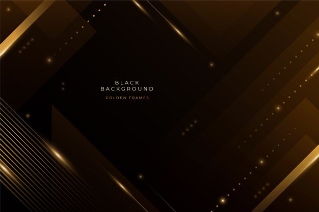 Black background with golden details