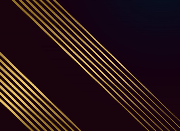 black background with golden lines