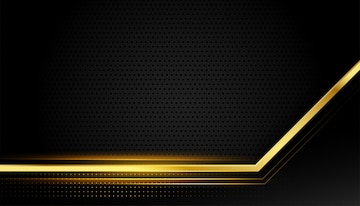 Free Vector | Black background with golden shiny line design