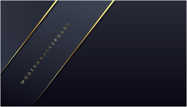 Black background with luxury dark golden geometric elements