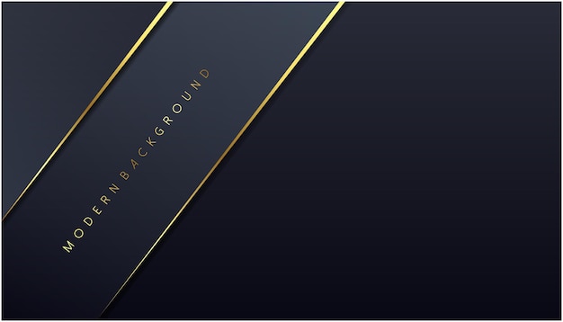 Black background with luxury dark golden geometric elements