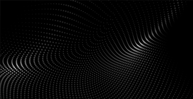 Free vector black background with particles mesh