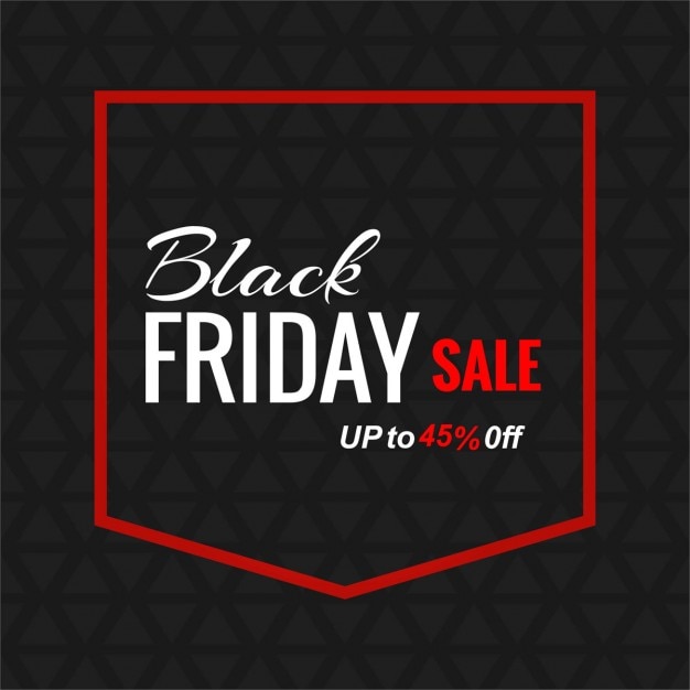 Black background with a pocket for black friday