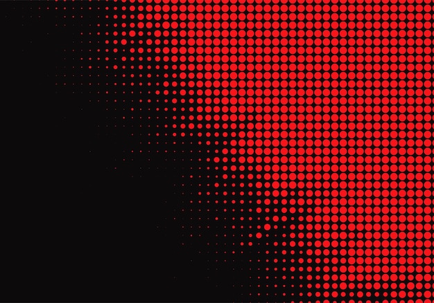 Черный фон с красной пунктирной текстурой фона