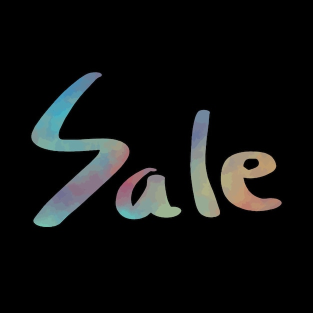 Free vector black background with sale text