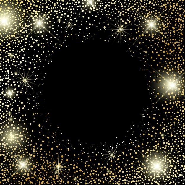 Бесплатное векторное изображение Декоративный фон с сверкающими конфетти