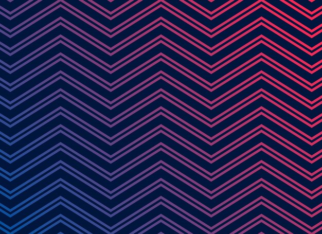 Black background with vibrant zigzag pattern