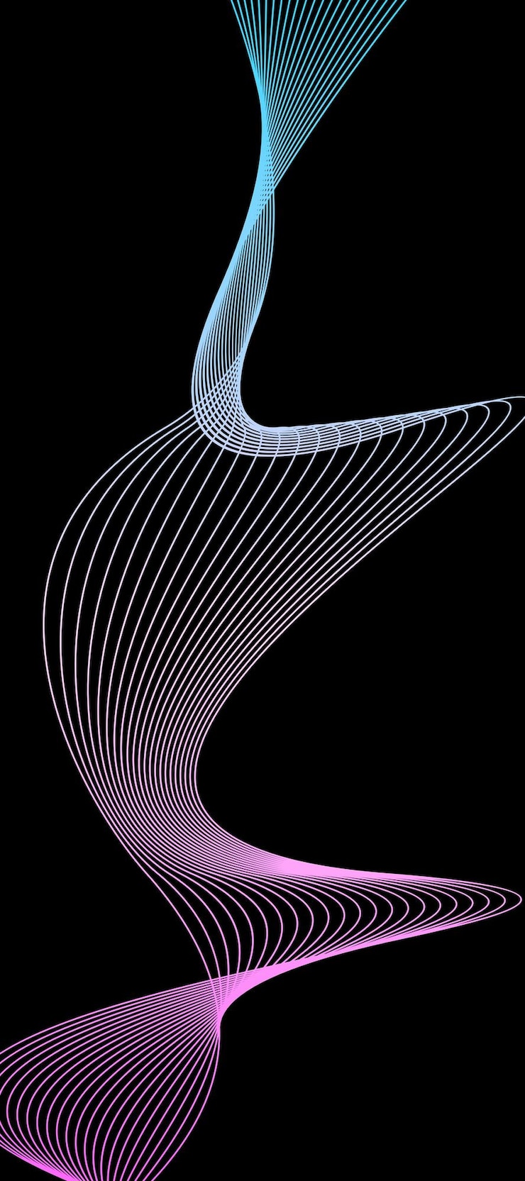 Free Vector black background with wavy line