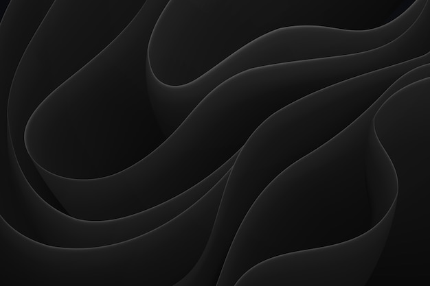 Black background with wavy lines