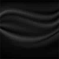Free vector black background with wavy shapes