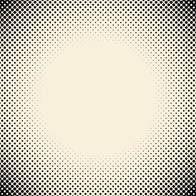 Black and beige halftone background vector