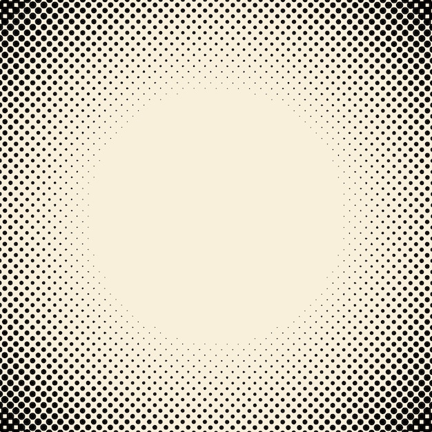 Black and beige halftone background vector