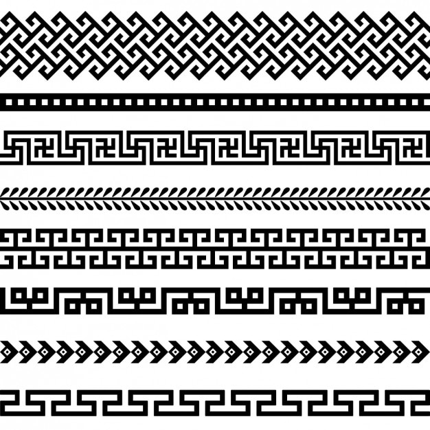 Free vector black borders collection