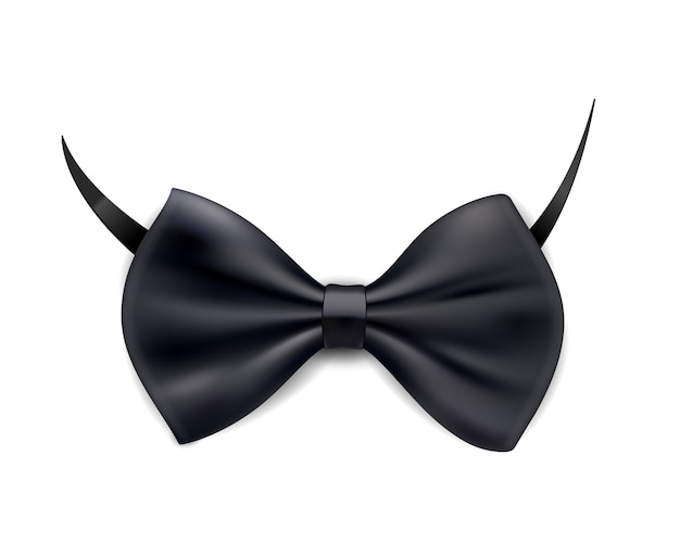 Free vector black bowtie isolated