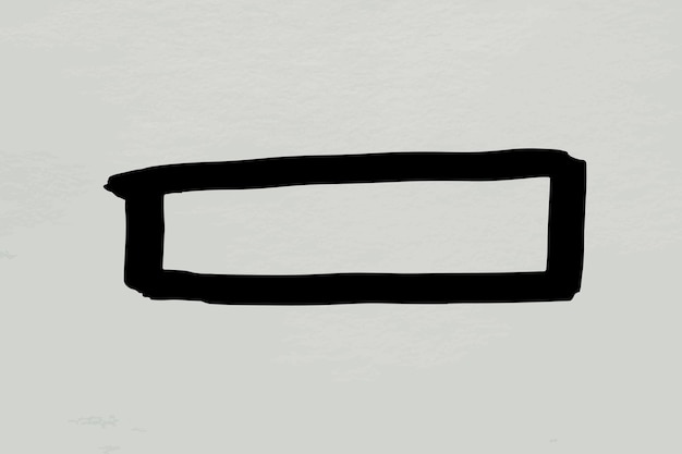 Бесплатное векторное изображение Черная кисть чернила баннер вектор каракули
