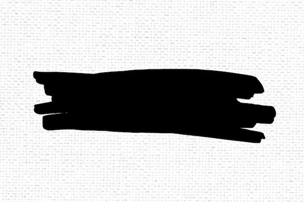 Free vector black brush ink banner vector scribble