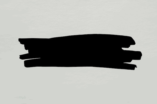 Бесплатное векторное изображение Вектор силуэта черной кисти