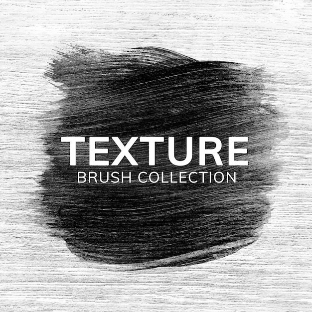 Free vector black brush stroke texture