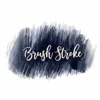 Free vector black brush stroke watercolor design