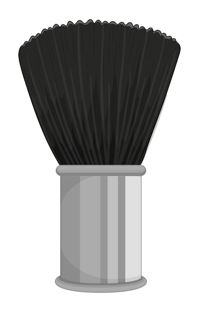 Free vector black brush on white background