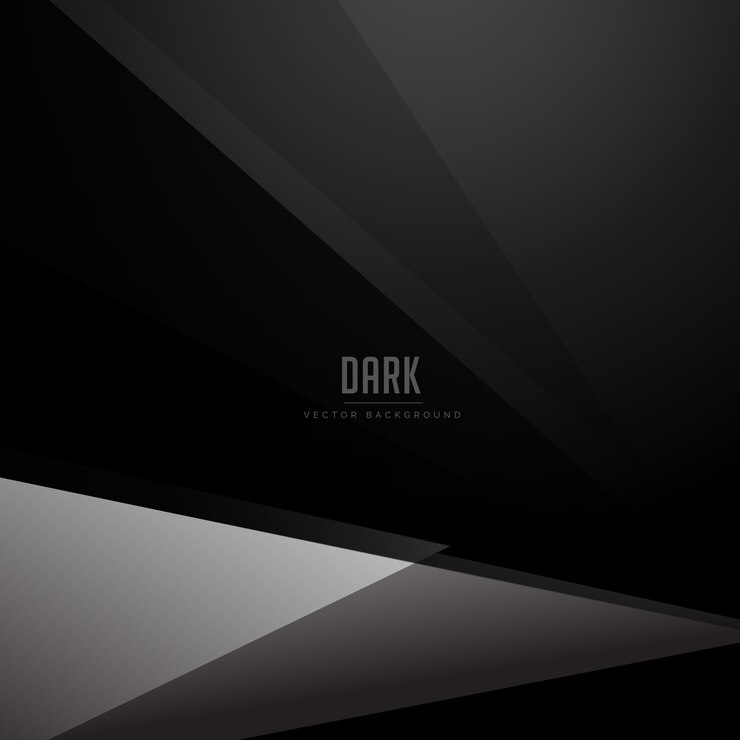 Free Vector black dark background with geometric gray shape