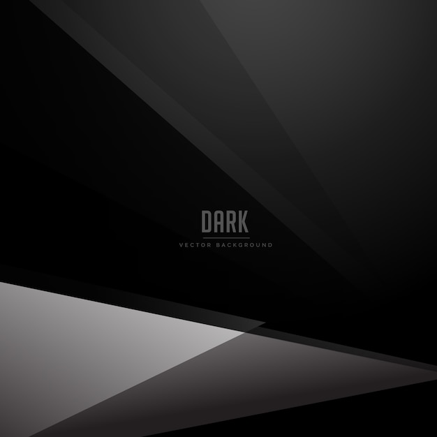 black dark background with geometric gray shape