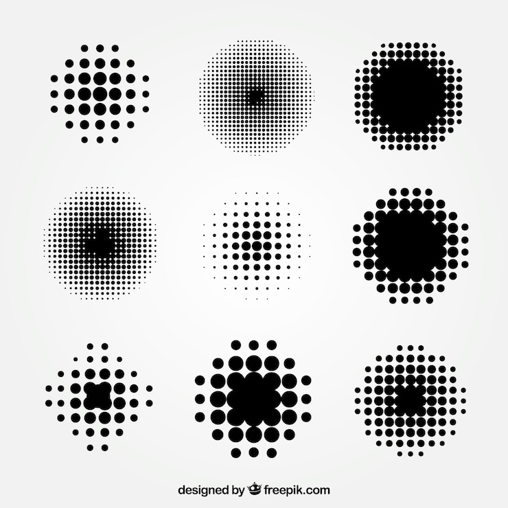 Free Vector black dots