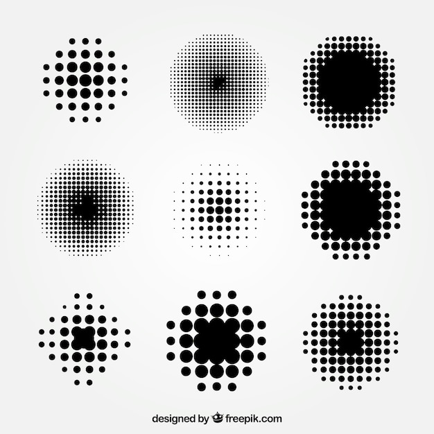 Black dots