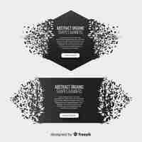 Free vector black explosion banner