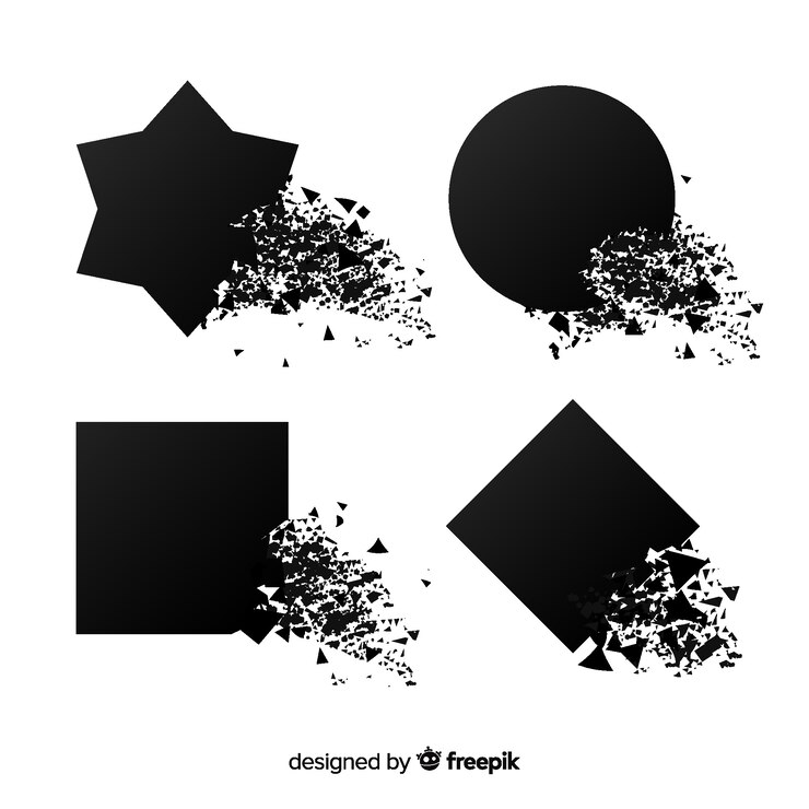 Free Vector black explosion banner