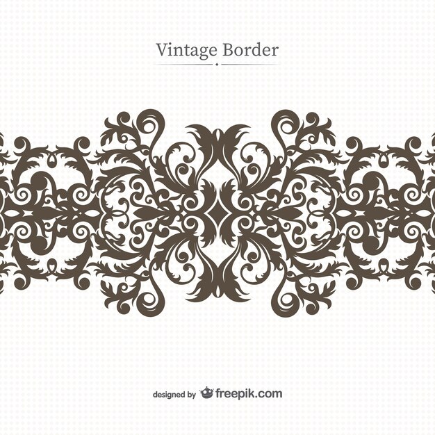 Black floral ornament vector