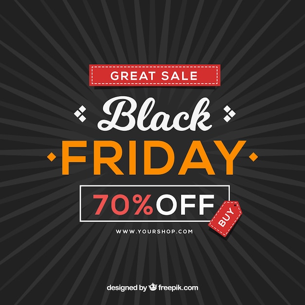 Free vector black friday background design