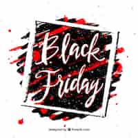 Free vector black friday background with frame